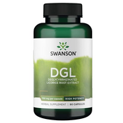 Swanson, High Potency DGL, Deglycyrrhizinated Liquorice Root Extract, 700mg, 90 Capsules, High-Dose, Lab-Tested, Soy-Free, Gluten-Free, GMO-Free