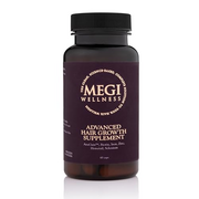 MEGI Wellness Advanced Hair Growth Supplement | Powered by AnaGain, Biotin, Zinc & Selenium | High Strength Hair Vitamin Complex for Women & Men