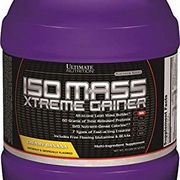 Ultimate Nutrition ISO Mass Xtreme Gainer, Isolate Protein Powder with Creatine - Weight Gain Serious Lean Muscle Mass with 60 Grams of Protein, Banana, 30 Servings