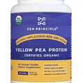 Zen Principle Ultra Premium Organic Pea Protein Powder. USDA Certified. USA and Canada Grown Peas. No GMO, Soy or Gluten. Vegan. Full Spectrum Amino Acids (BCAA). More Protein Than Whey. 3 LB.