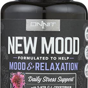 Onnit New Mood Dietary Supplement, Mood & Relaxation, Daily Stress Support, Gluten Free, 30 Capsules