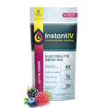 instant IV Electrolytes Powder - 3X Electrolytes,1/2 Sugar with Vitamin C, B3, B6, Electrolytes Powder Packets for Hydration, Recovery & Immunity, Vegan & Gluten Free | Berry Blast - 8 Packets