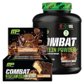 MusclePharm Combat Protein 4lb Chocolate Milk and Combat Chocolate Peanut Butter Sport Bars