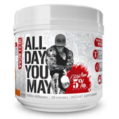 Rich Piana 5% Nutrition All Day You May 450gm *BCAA,EAA, Joint & Liver support *