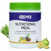 OZiva Nutritional Meal Protein With Ayurvedic Herb Chocolate Drink For Men 500g
