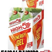 HIGH5 Energy Gel Quick Release Energy On The Go From Natural Fruit Juice (Apple