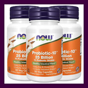 Now Foods Probiotic-10 25 Billion, 50/100/150 Vegane Bakterienstämme Probiotika