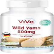 Yamswurzel-Extrakt 500 Mg - 60 Kapseln Wild Yams Mit 20% Diosgenin - Hochdosiert