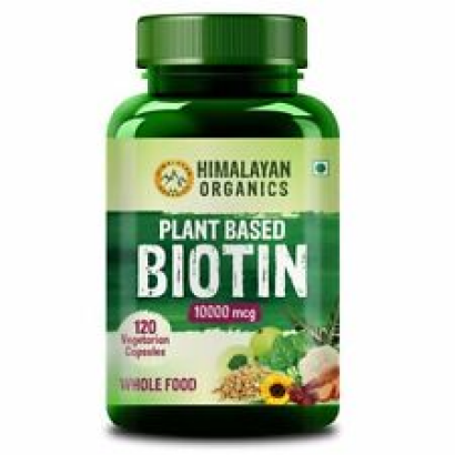 Himalayan Organics Biotin auf pflanzlicher Basis 10000 mcg / Servieren...