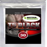 T5 schwarz stark Gewichtsverlust Schlankheitskapseln Diätpillen Appetitzügler UK