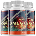 (3 Pack) Ultra Omega Burn Advanced Formula Supplement Capsules - Official Formula - Ultra Omega Burn Advanced Formula Supplement Pills - Ultra Omega Burn Energy All Natural Supplement (180 Capsules)