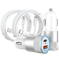 Car Charger [Apple MFi Certified], 2 Pack 48W Dual Port USB C Car Charger All