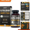 Premium Alpha Brain Supplement - 90 Count - Men & Women - Cat's Claw, Bacopa
