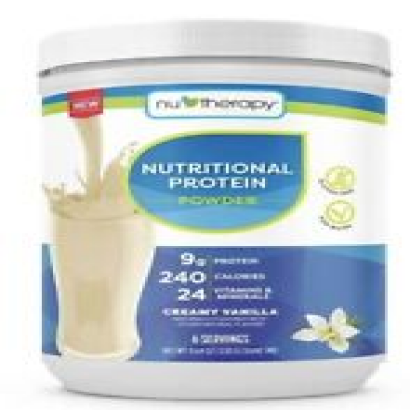NuTherapy Nutritional Protein Powder, Creamy Vanilla, 330g, 6 Servings