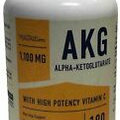 SM Nutrition AKG (Alpha Ketoglutarate) 1,100 MG 180 Caps Exp 7/2025