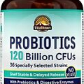 Vitalitown Probiotics 120 Billion CFUs | 36 Strains, with Prebiotics & Digestive