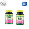 Spring Valley Biotin Softgels, Supplement, 1000 mcg, 150 Count ( 2 PACK ) - NEW