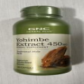 GNC Yohimbe Extract 450 MG Traditional Male Herb, 100 Capsules Exp 04/25