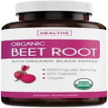 USDA Organic Beet Root Powder (120 Tablets) 1350mg Beets Per Serving with Black