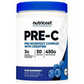 Nutricost Pre-C, Pre-Workout Complex with Creatine Powder (Blue Raspberry)