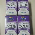 4X Garden of Life Vitamin Code Raw Zinc Capsules 60 Count. SEE DESCRIPTIONS
