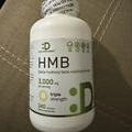 HMB 3000mg For Muscle Growth Lean Muscle Mass Fast Workout Recovery 240 Capsules