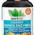 Zenwise Papaya Digestive Enzymes with Bromelain for Digestive Health 30 Count
