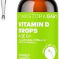 NIB, Sealed Pink Stork Baby Vitamin D3 Drops, Liquid, 1 fl oz