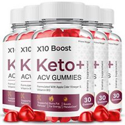 X10 Boost Keto ACV Gummies, X10 Gummies Maximum Strength Official (5 Pack)