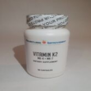 Vitamin K2 MK4 Plus MK7 Vegan Naturally-Derived Caps 90 Count