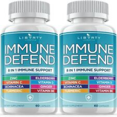 8 in 1 Immune Defense Support, Immunity Vitamins Supplement Booster