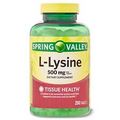 Spring Valley L-Lysine 500MG Dietary Supplement - 250 Count - EXP. 7/2025