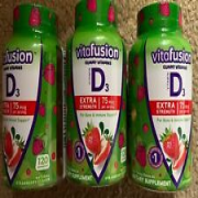 3-pk VitaFusion Gummy Vitamin D3 Extra Strength Strawberry 120 Ct Ea.
