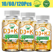Vitamin K2 (MK7) with D3 5000 IU Supplement Cardiovascular Health, Bone & Muscle