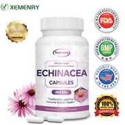 Echinacea 400mg - Immune System Booster, Cold & Flu Defense - Echinacea Purpurea