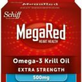 Schiff MegaRed 500mg Omega-3 Krill Oil 40 Softgels - Extra Strength - Exp 05/25