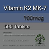 Vitamin K2 MK-7 100mcg Immune Bone & Cardiovascular Health x 500 Tablets