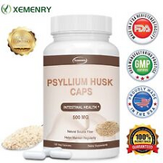 Psyllium Husk 500mg - Weight Loss, High Absorption, Natural Soluble Fiber 120pcs