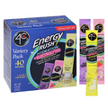 Energy Rush Electrolytes Variety Pack Stix, 40 Ct - Lemonade, Strawberry, Grape