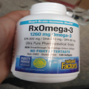 *Natural Factors Rx Omega-3 Pharmaceutical Fish Oil,1260mg Exp 8/27 # 5499