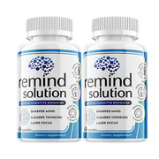 2-Pack Remind Solution - Advanced Cognitive Memory Support - 120 Capsules