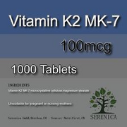 Vitamin K2 MK-7 100mcg Immune Bone & Cardiovascular Health x 1000 Tablets