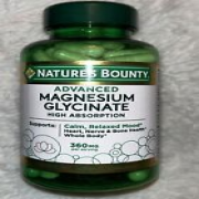 Nature's Bounty Advanced Magnesium Glycinate 360mg 90 Capsules High Absorption