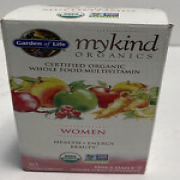 Garden of Life mykind Organics Women's Multivitamin 30 Tablets EXP26 #2511