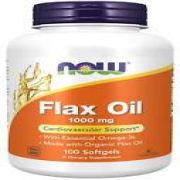 NOW Supplements - Flax Oil 1000 mg 100 Softgels