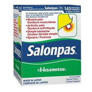 SALONPAS Pain Relieving Patch 140 Patches, Made in Japan, EXP:AUG 2026, ship NOW