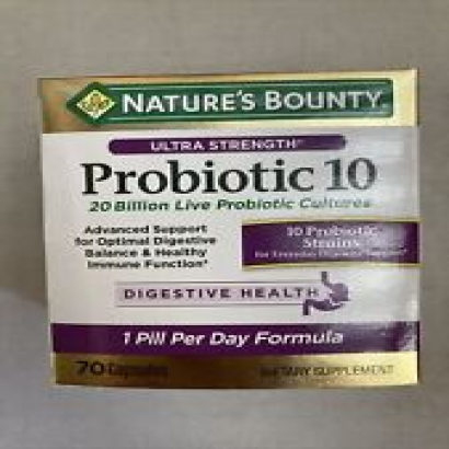 Nature’s Bounty Ultra Strength Probiotic 10 - 70 Capsules 91 g