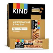 KIND Bars, Caramel Almond & Sea Salt, Healthy Snacks, Gluten Free, Low Sugar, 6G