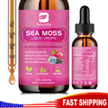Sea Moss Liquid Drops 10000mg With Bladderwrack & Burdock Root,Thyroid Support