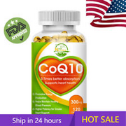 COQ 10 Coenzyme Q-10 300mg Increase Energy & Stamina, Support Heart Health 120PC